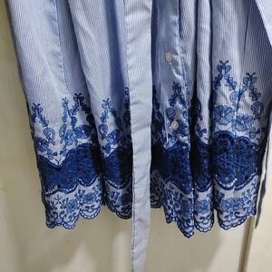 Sharagano  Woman 18 W Lace Beautiful Mini Dress With Belt